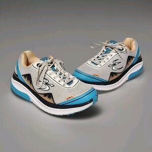 Gravity Defyer Womens US 9.5 GDEFY Mighty Walk White Blue Athletic Shoes